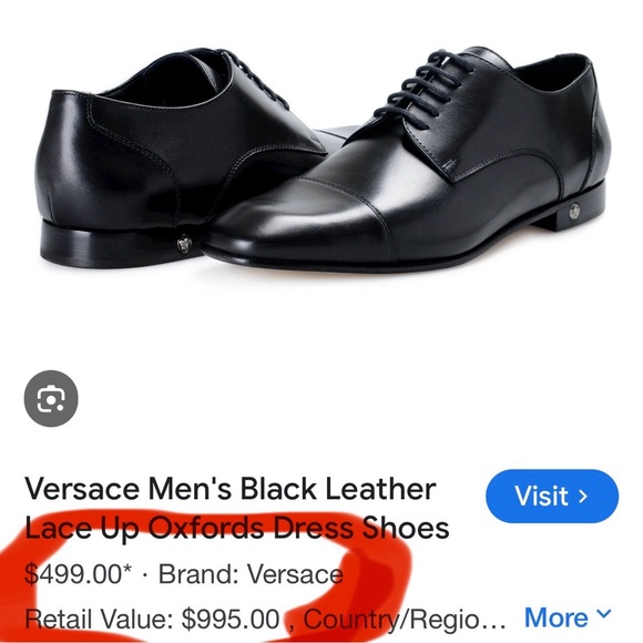 Versace dress shoes, and belt - Picture 2 of 7